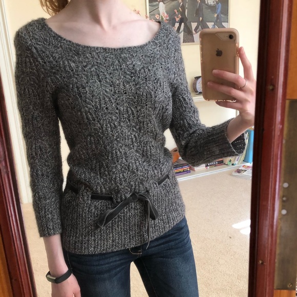 Ann Taylor Sweaters - Ann Taylor Gray Knit Sweater